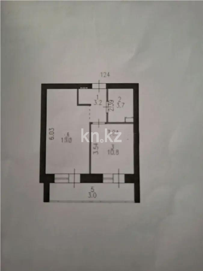 Продажа 1-комнатной квартиры, 38 м² - Недвижимость в Астане фото 1 из 1