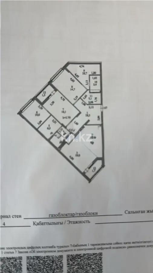 Продажа 3-комнатной квартиры, 120 м², ул. Шаймерденова, дом  2 - Продажа квартир в новостройках Астаны без посредников с фото фото 1 из 1