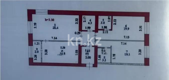 Продажа 3-комнатной квартиры, 107 м² в Астане - фото 3