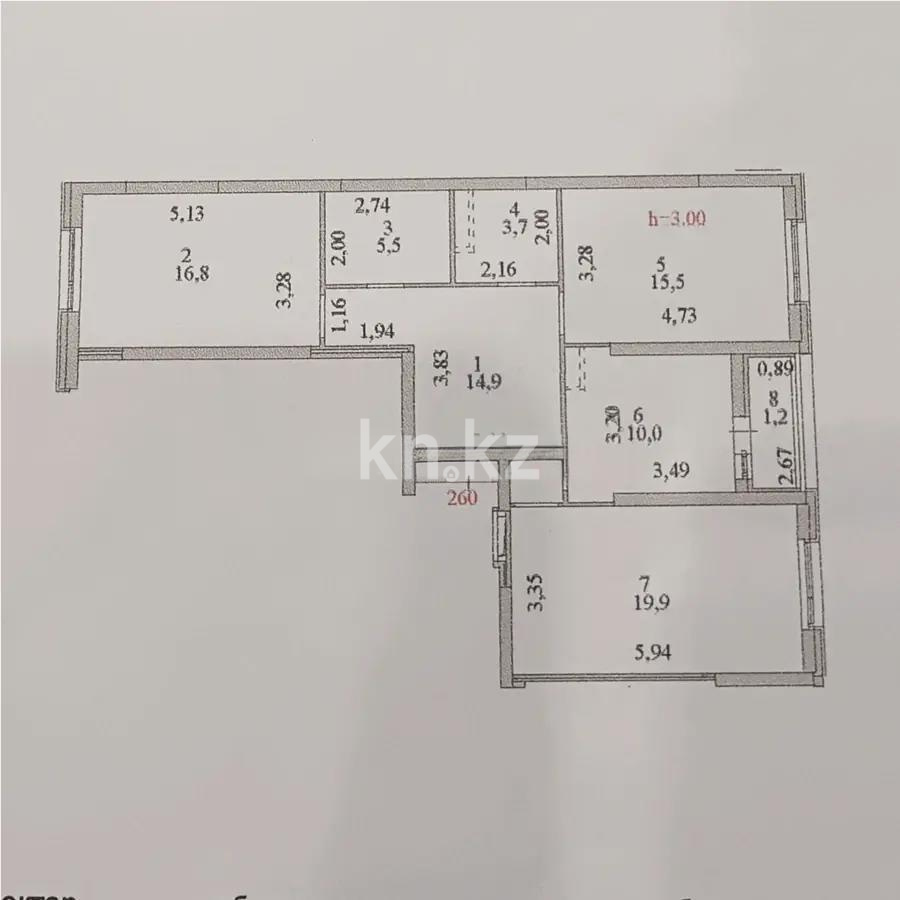 Продажа 3-комнатной квартиры, 87 м² в Астане - фото 7