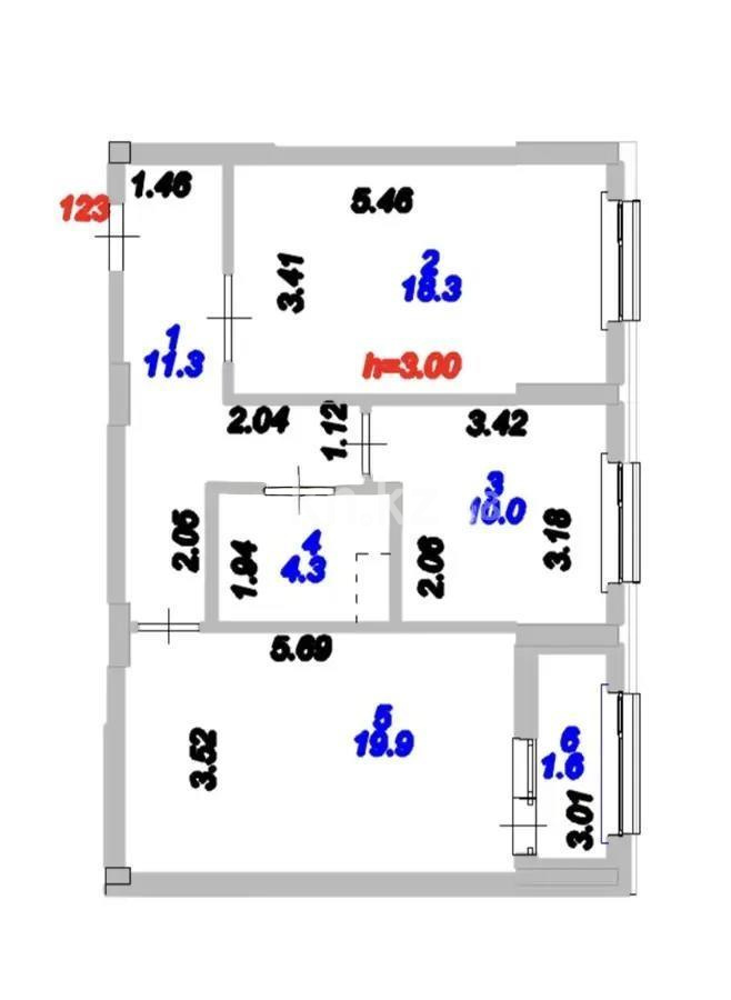 Продажа 2-комнатной квартиры, 66 м², ул. Молдагалиева, дом  3 - Продажа квартир в новостройках Астаны без посредников фото 1 из 1