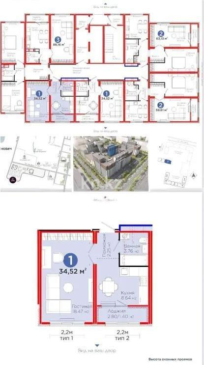 Продажа 1-комнатной квартиры, 35 м² - Продажа квартир в Казахстане - страница 12 фото 1 из 1