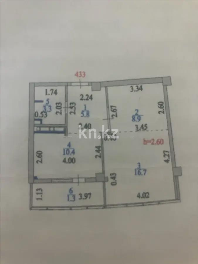 Продажа 2-комнатной квартиры, 46.4 м² в Астане - фото 3
