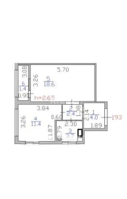 Продажа 2-комнатной квартиры, 41.5 м² в Астане - фото 6