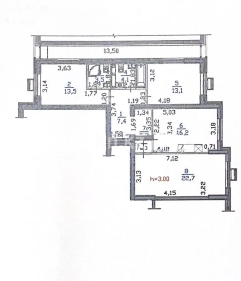 Продажа 3-комнатной квартиры, 85.5 м², пр. Райымбека, дом  351/1 - Продажа  трехкомнатных квартир в новостройках Алматы с фото фото 1 из 1