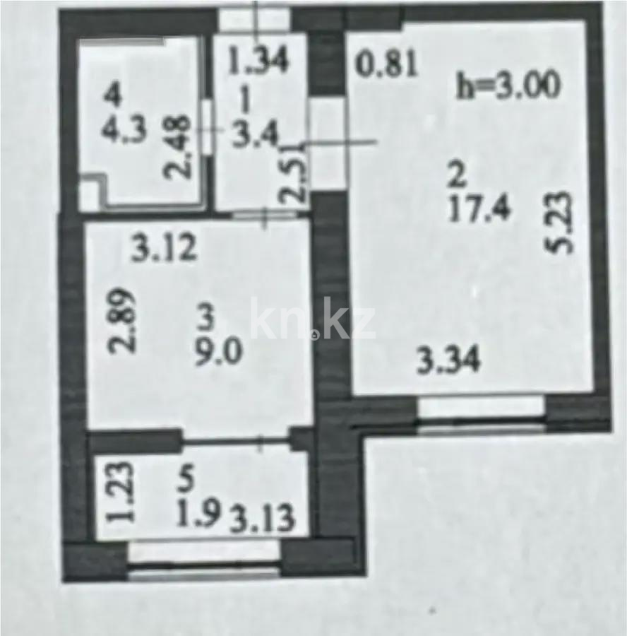 Продажа 1-комнатной квартиры, 37 м², ул. Казыбек би, дом  7/1 - Продажа  однокомнатных квартир в Астане фото 1 из 1