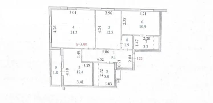 Продажа 3-комнатной квартиры, 79 м², ул. Байтурсынова, дом  16 - Продажа  трехкомнатных квартир в Астане без посредников фото 7 из 7