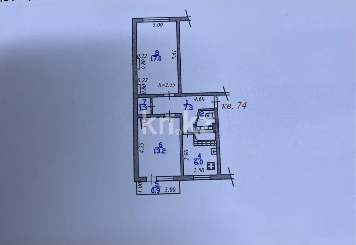 Продажа 2-комнатной квартиры, 48.6 м², мкр-н Айнабулак-3, дом  119 - Продажа квартир в Алматы фото 1 из 1