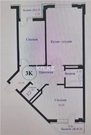 Продажа 3-комнатной квартиры, 73 м², ул. Е-128, дом  5 стр - Продажа  трехкомнатных квартир в новостройках Астаны с фото фото 1 из 1