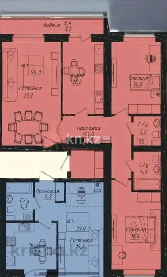 Продажа 3-комнатной квартиры, 94.3 м² - Продажа квартир от собственников в Астане - страница 6 фото 1 из 1