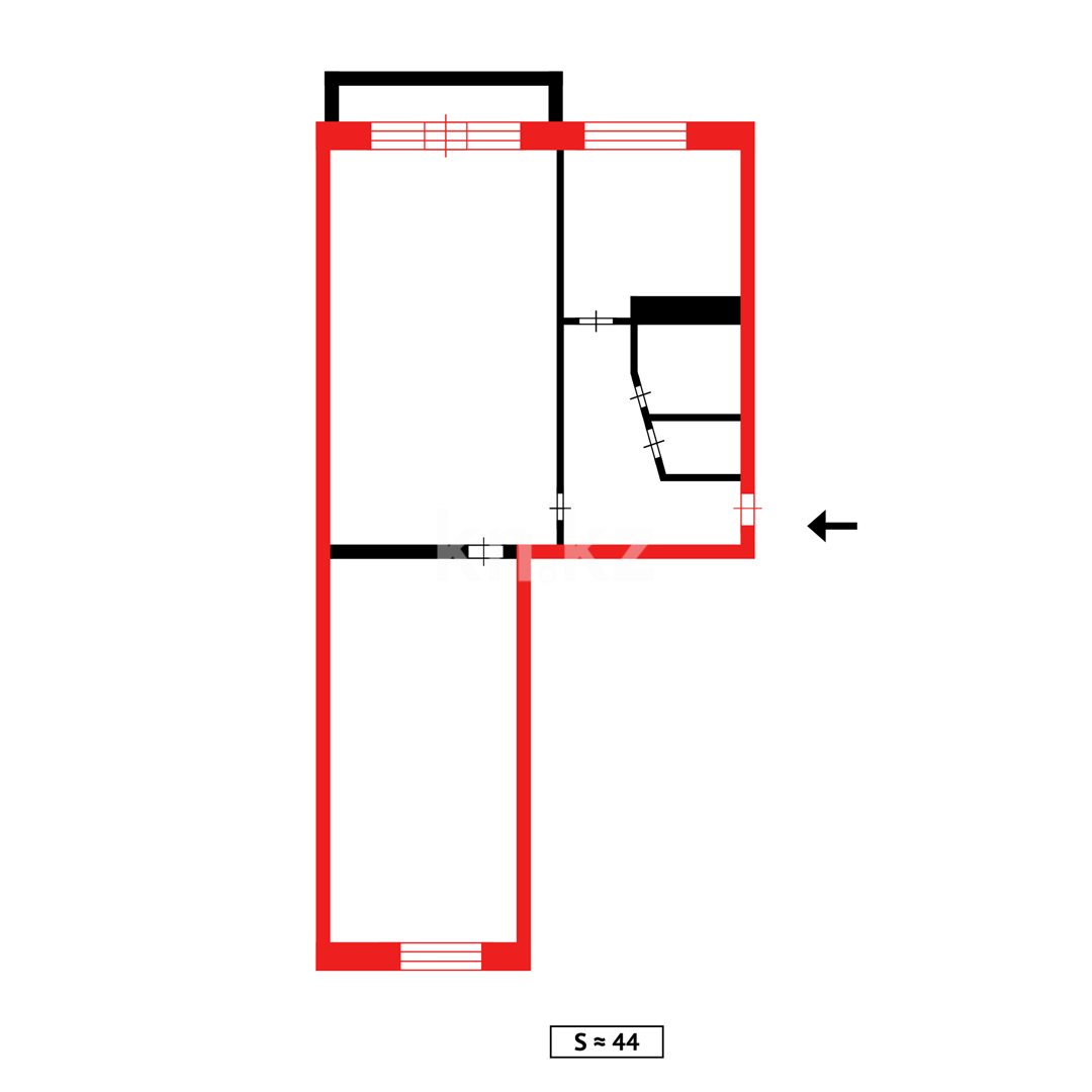Продажа 2-комнатной квартиры, 45 м², пр. Республики в Темиртау - фото 13