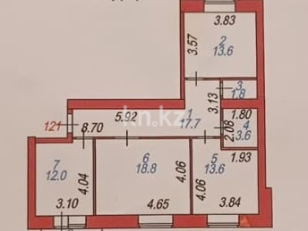 Продажа 3-комнатной квартиры, 82 м² в Астане