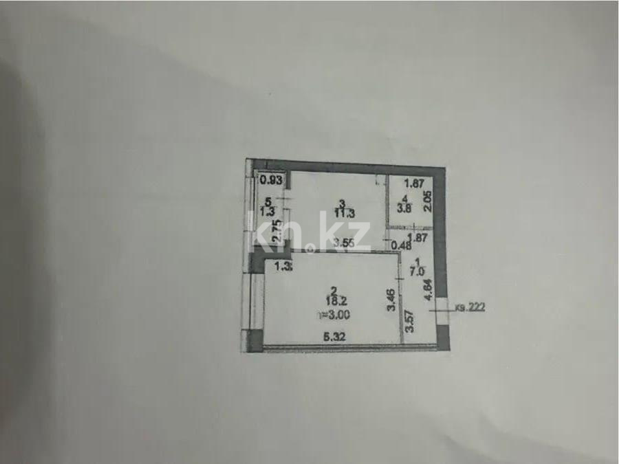 Продажа 1-комнатной квартиры, 42 м², ул. Толе би, дом  63 - Продажа  однокомнатных квартир в Астане без посредников фото 1 из 1