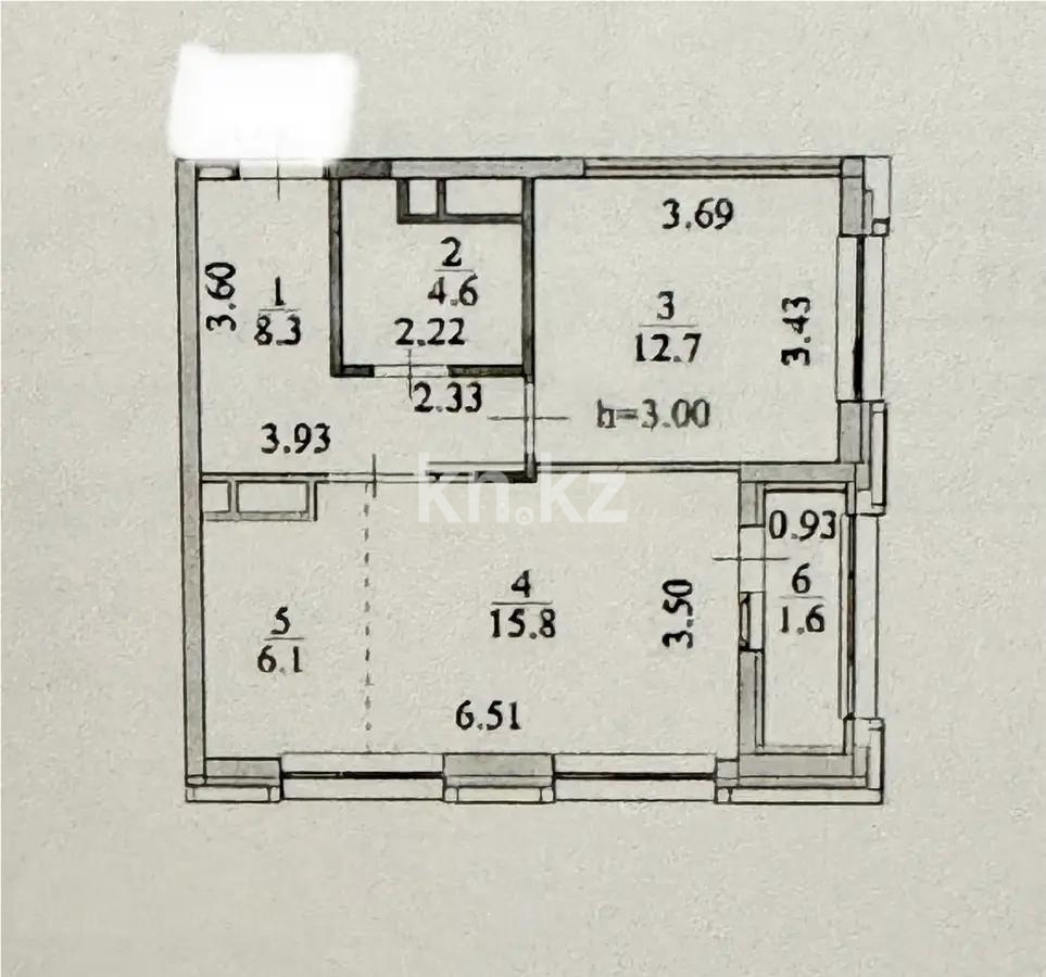 Продажа 2-комнатной квартиры, 50 м² в Астане