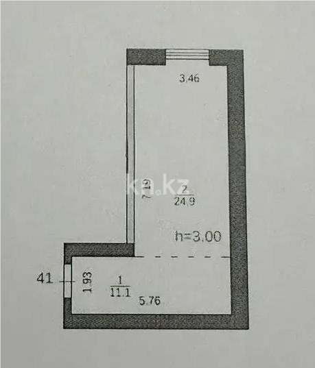 Продажа 1-комнатной квартиры, 39 м² в Караганде