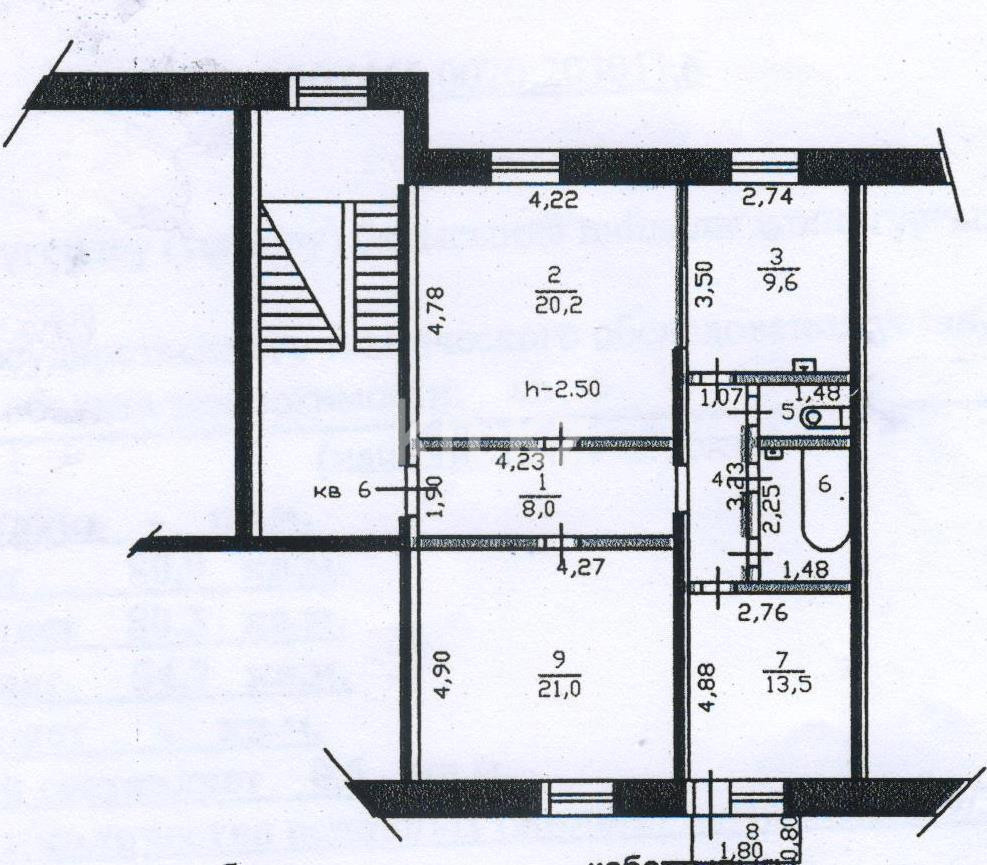 Продажа 3-комнатной квартиры, 80.9 м², Сорокина, дом  20 - Продажа и аренда недвижимости в Семее фото 1 из 3
