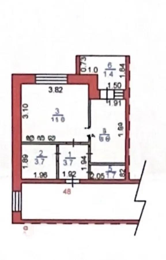 Продажа 1-комнатной квартиры, 28 м², ул. Дюсембекова, дом  2 - Продажа квартир в Караганде фото 5 из 5