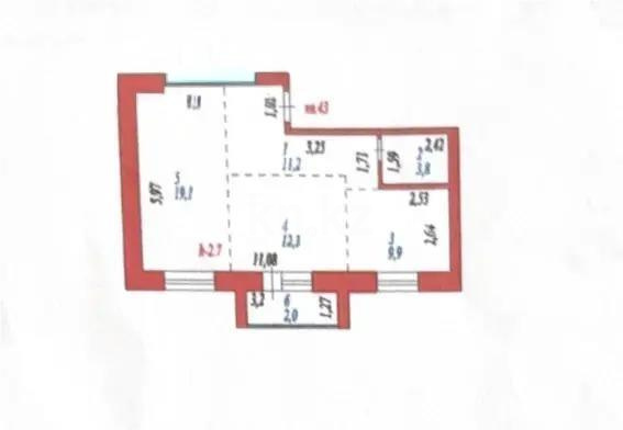Продажа 2-комнатной квартиры, 58 м² в Астане