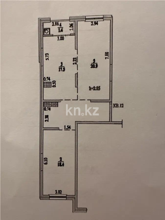 Продажа 2-комнатной квартиры, 72 м² - Недвижимость в Казахстане - страница 8 фото 2 из 2