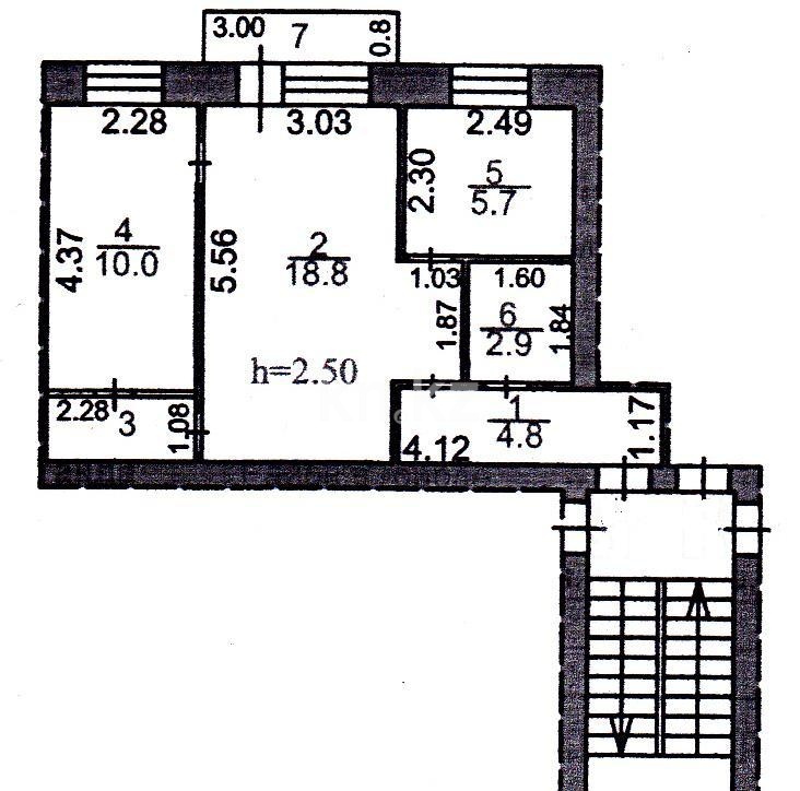 Продажа 2-комнатной квартиры, 44.7 м² - Продажа недвижимости в Караганде - страница 5 фото 14 из 14
