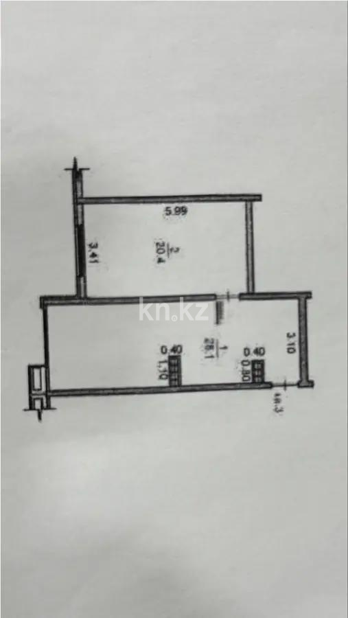 Продажа 2-комнатной квартиры, 48.5 м², ул. К. Шарипова, дом  206/2 в Алматы