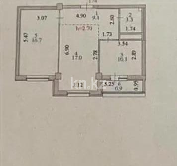 Продажа 2-комнатной квартиры, 65.2 м², пр. Тауелсыздык, дом  34/2 - Продажа  двухкомнатных квартир в Астане без посредников фото 5 из 5