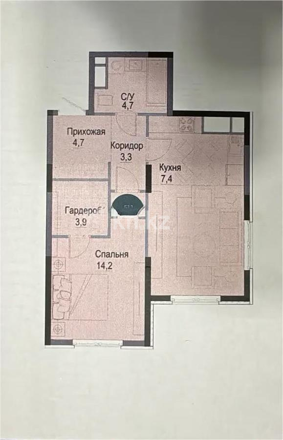 Продажа 2-комнатной квартиры, 51.1 м², ул. Жандосова, дом  94а в Алматы - фото 3