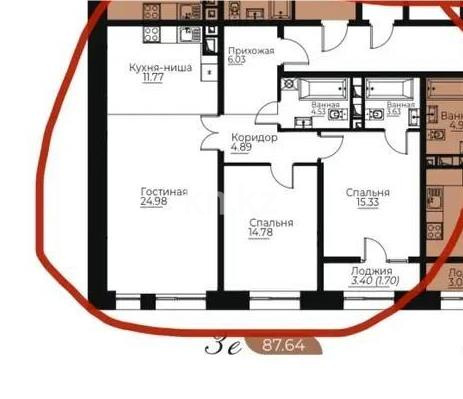Продажа 3-комнатной квартиры, 86 м², ул. Навои, дом  30а/1 в Алматы