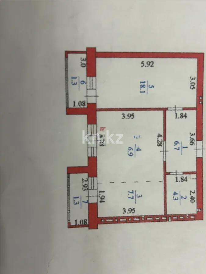 Продажа 2-комнатной квартиры, 56.3 м², ул. Анет баба, дом  11/2 в Астане - фото 5