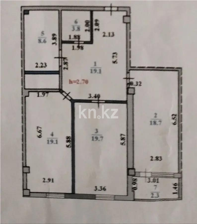 Продажа 2-комнатной квартиры, 91.3 м² - Продажа квартир в новостройках Астаны с фото - страница 105 фото 6 из 6