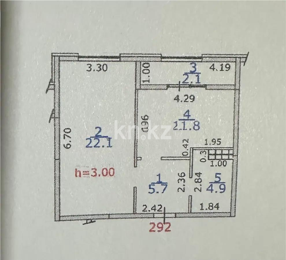 Продажа 2-комнатной квартиры, 46.6 м², ул. Симферопольская, дом  1/1 - Продажа  двухкомнатных квартир в новостройках Алматы без посредников фото 1 из 1