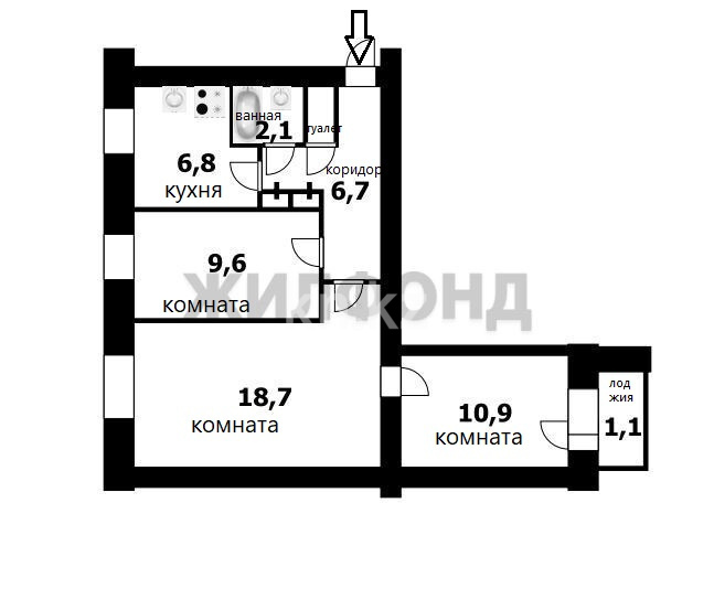 Продажа 3-комнатной квартиры, 58 м² в Усть-Каменогорске - фото 26