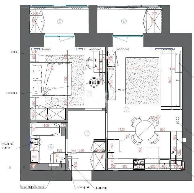Продажа 2-комнатной квартиры, 54 м² - Продажа квартир от собственников в Караганде - страница 3 фото 2 из 2