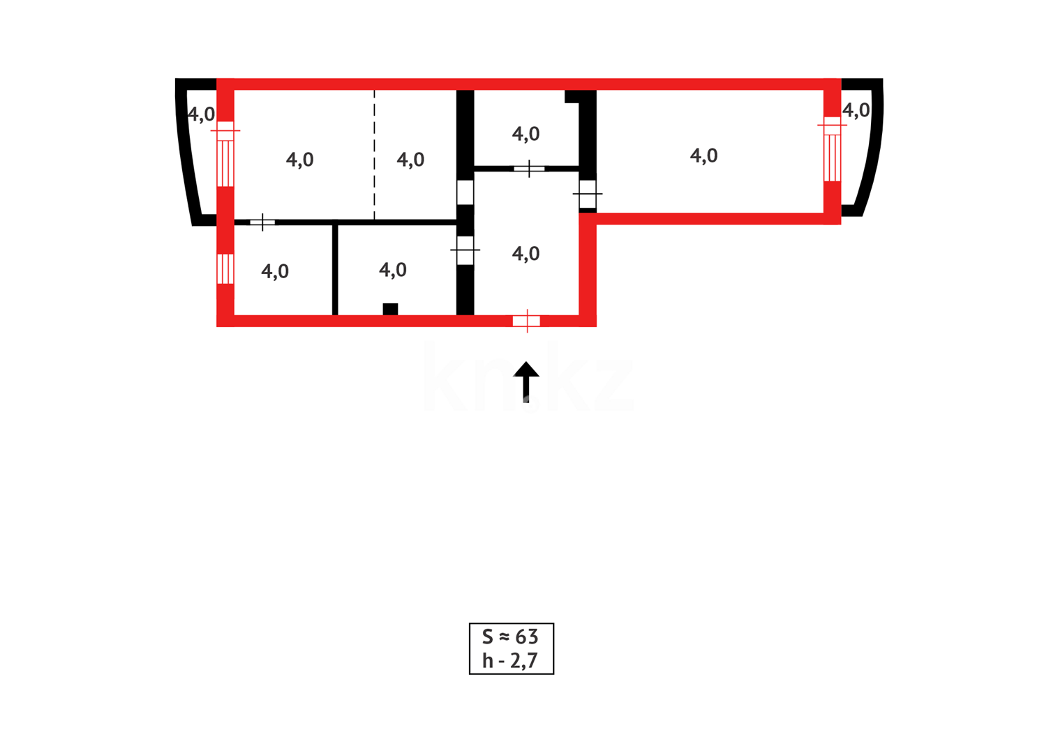 Продажа 3-комнатной квартиры, 63.5 м² в Астане - фото 12