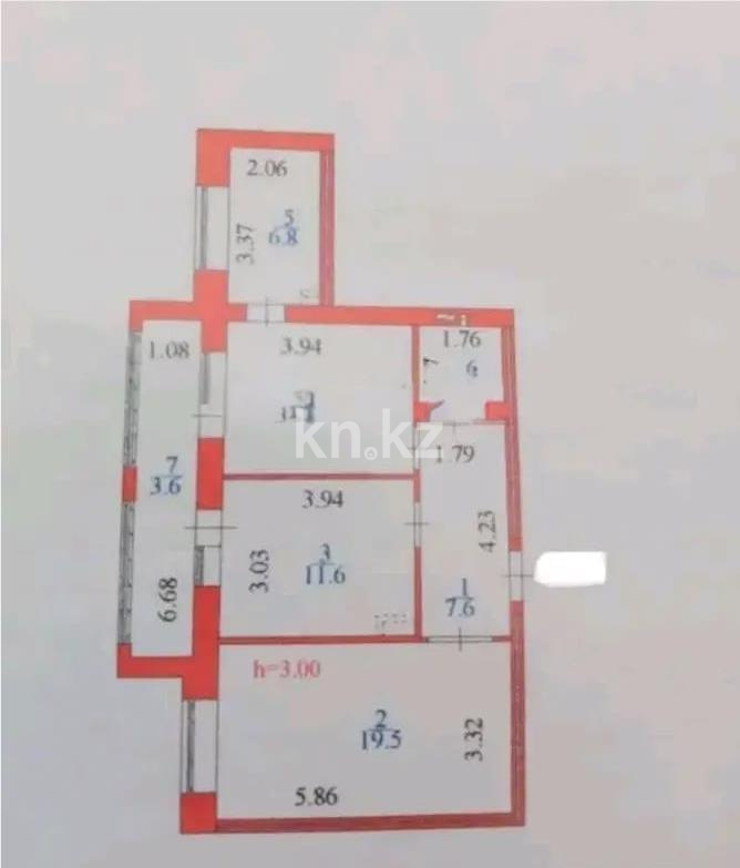 Продажа 2-комнатной квартиры, 68 м², ул. Косшыгулулы, дом  8/2 - Продажа  двухкомнатных квартир в новостройках Астаны без посредников фото 5 из 5