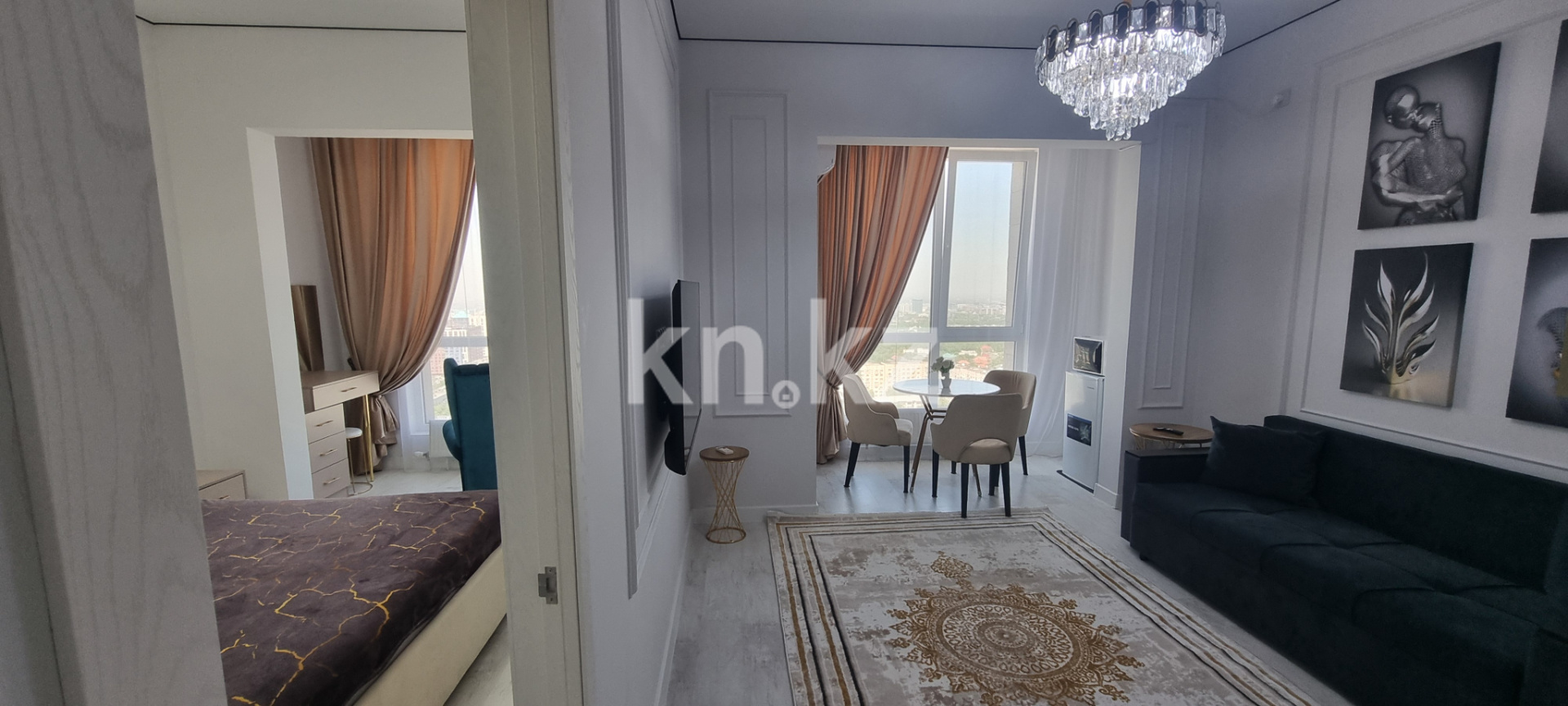 Аренда 2-комнатной квартиры посуточно, 50 м², Гагарина, дом  310 - пер. Дружбы - Аренда  двухкомнатных квартир посуточно в Алматы без посредников с фото фото 4 из 4