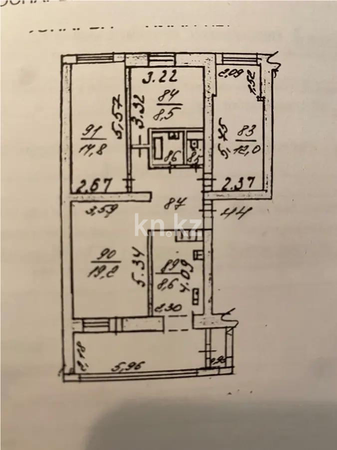 Продажа 4-комнатной квартиры, 92 м² - Продажа четырехкомнатных квартир от собственников в Алматы - страница 6 фото 8 из 8