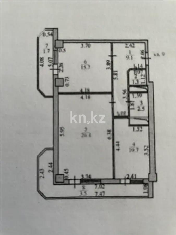 Продажа 2-комнатной квартиры, 71 м² в Астане - фото 3