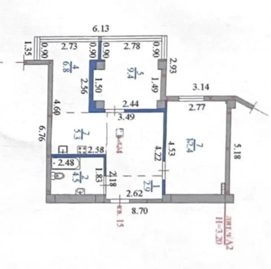 Продажа 3-комнатной квартиры, 49 м², ул. Олимпийская, дом  9 - Продажа  трехкомнатных квартир в Алматы без посредников фото 4 из 4