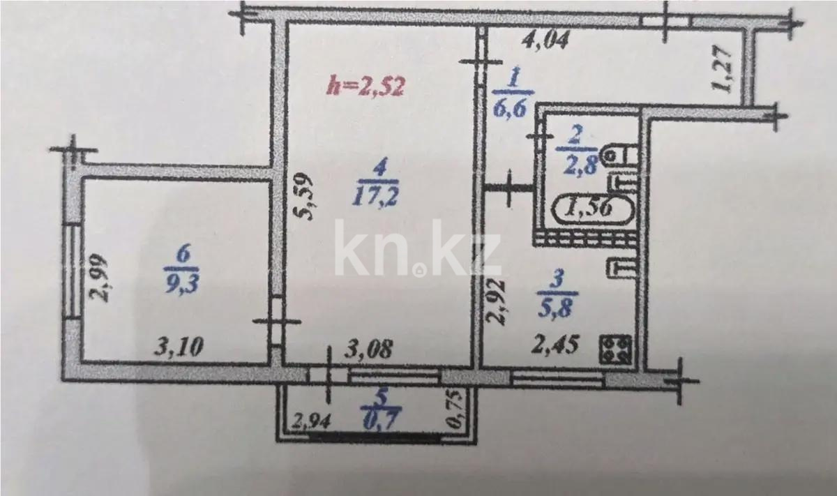 Продажа 2-комнатной квартиры, 42.4 м² - Продажа двухкомнатных квартир от собственников в Алматы - страница 8 фото 6 из 6