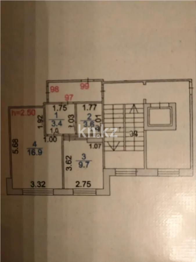 Продажа 1-комнатной квартиры, 33 м², мкр-н Мамраева (Восток-5), дом  12 - Продажа  однокомнатных квартир в Караганде фото 4 из 4