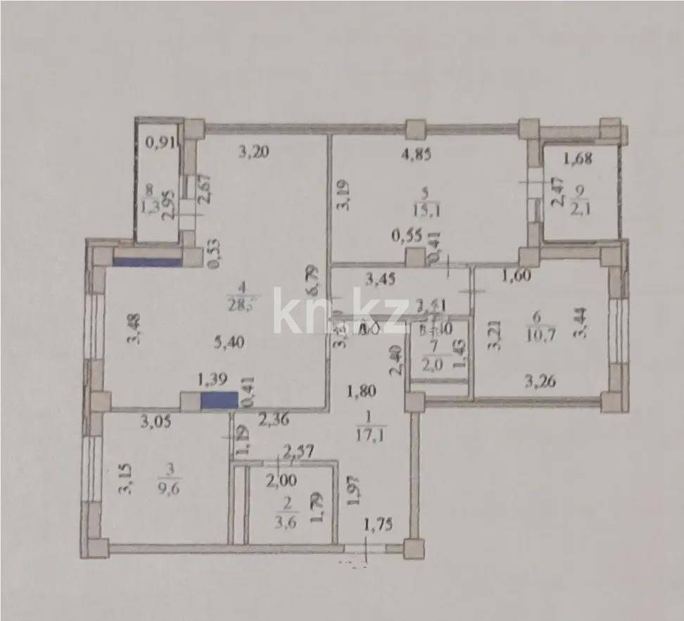 Продажа 3-комнатной квартиры, 90.2 м² в Астане - фото 10