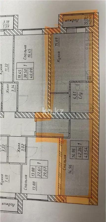Продажа 1-комнатной квартиры, 43.54 м² - Продажа квартир от собственников в Астане - страница 8 фото 4 из 4