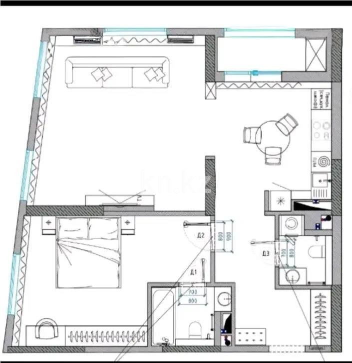 Продажа 2-комнатной квартиры, 70 м² в Астане - фото 7