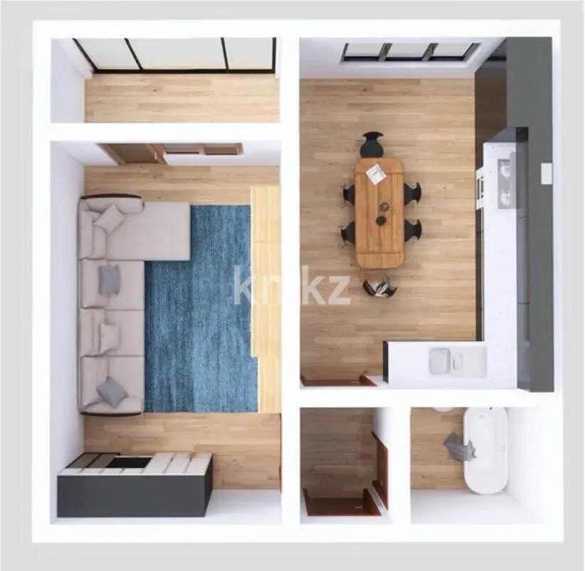 Продажа 1-комнатной квартиры, 44.5 м² в Алматы