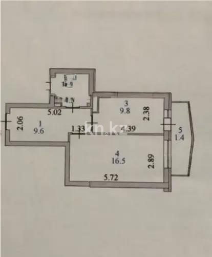 Продажа 1-комнатной квартиры, 41.6 м² - Продажа однокомнатных квартир в блочном доме в Астане - страница 3 фото 5 из 5