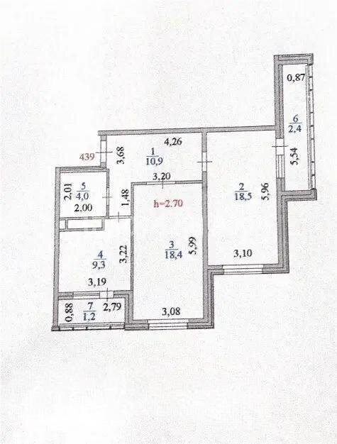 Продажа 2-комнатной квартиры, 64.7 м² в Астане - фото 6