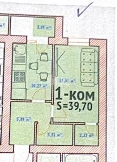 Продажа 1-комнатной квартиры, 39 м² - Продажа квартир в р-не Сарыарка Астаны - страница 5 фото 1 из 1