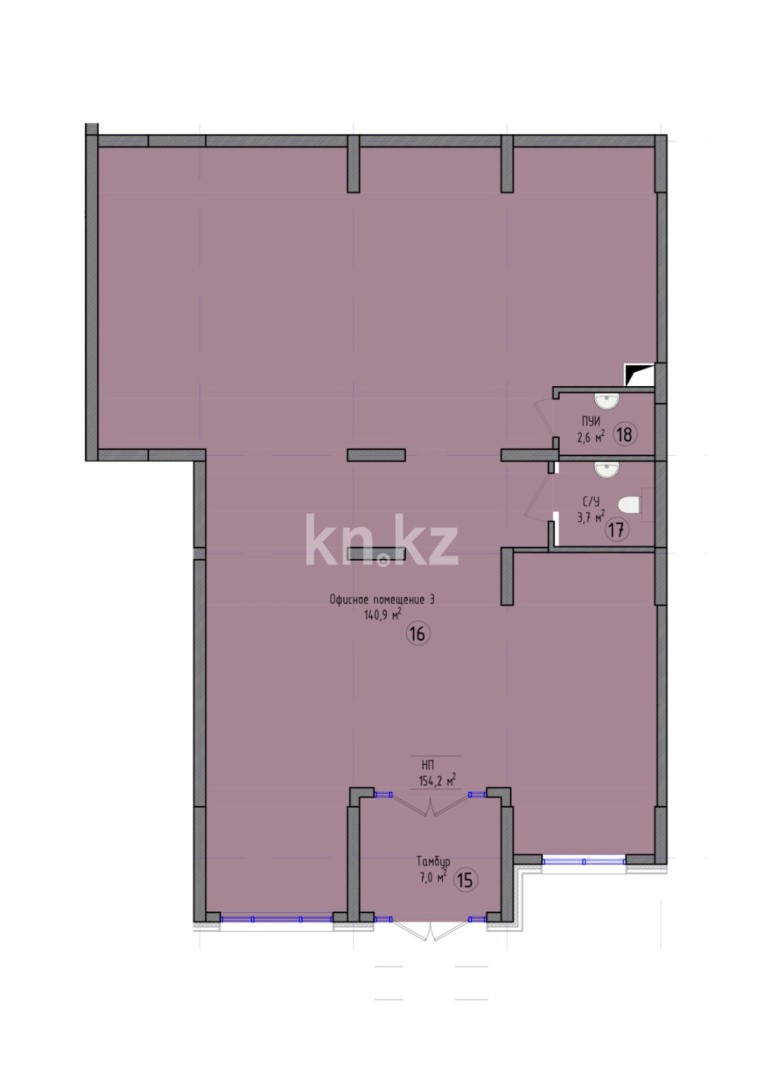 Продажа помещения, 154 м² - Продажа офисных и торговых помещений в Казахстане фото 1 из 11