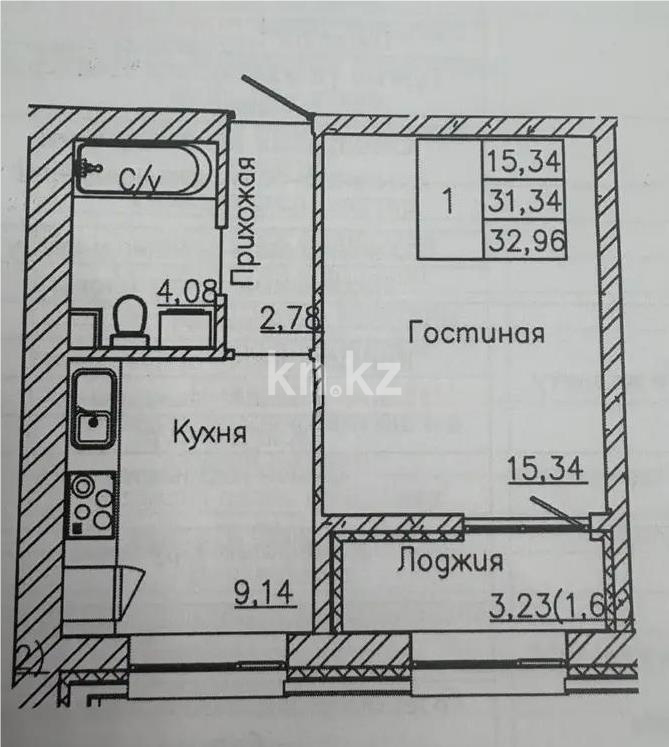 Продажа 1-комнатной квартиры, 33 м², ул. Сыганак, дом  12 стр в Астане